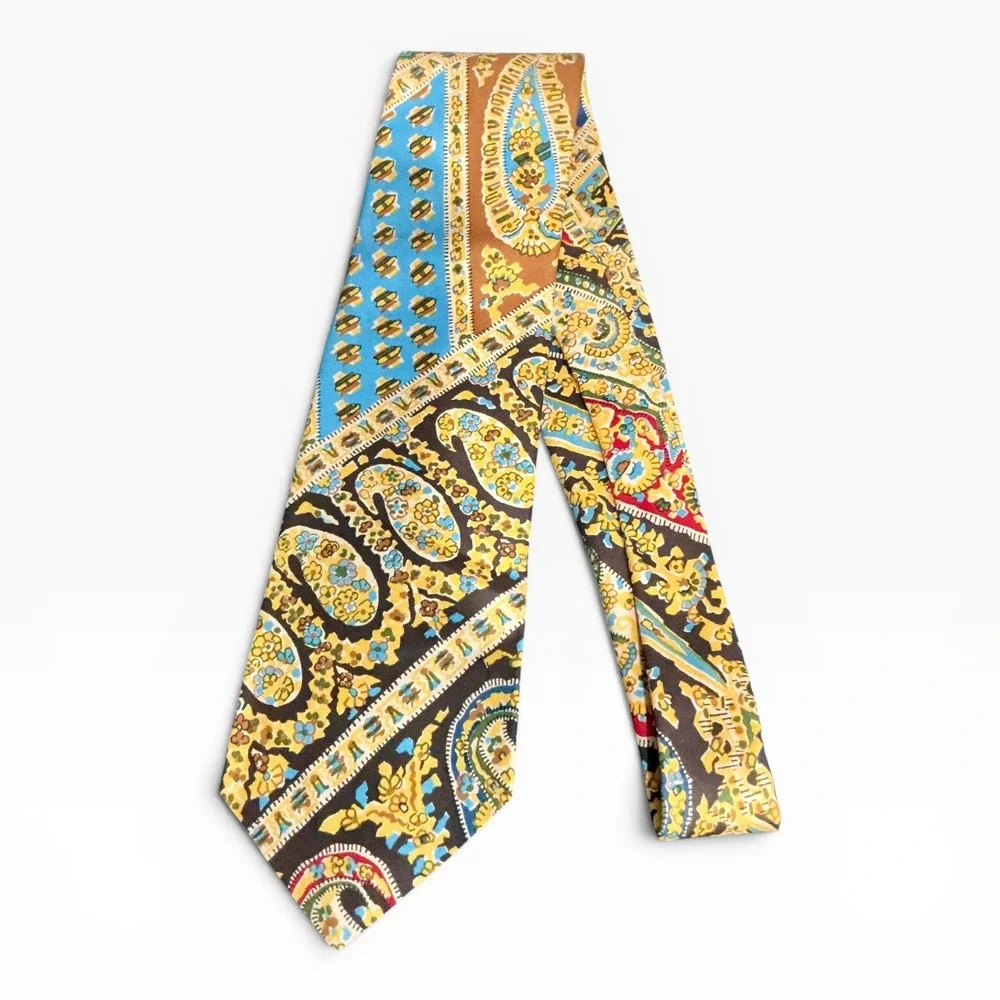 Vintage‎ Neiman Marcus Liberty of London Silk Paisley Floral Neck Tie England